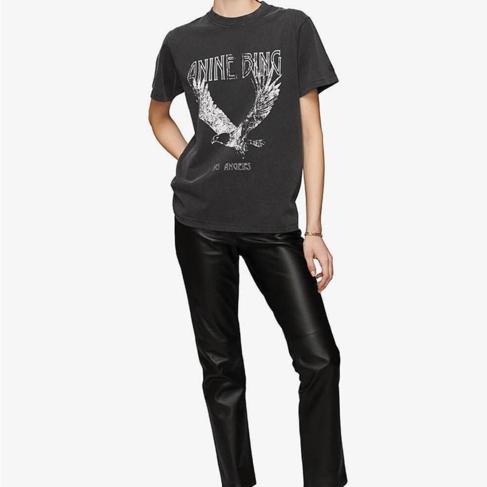 Anine Bing - LiLi Tee Eagle-Washed Black - Picture 2 of 3